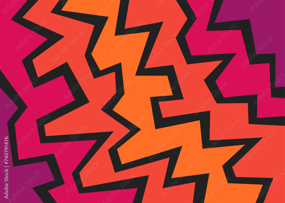 Poster Abstract background with colorful gradient geometric line pattern