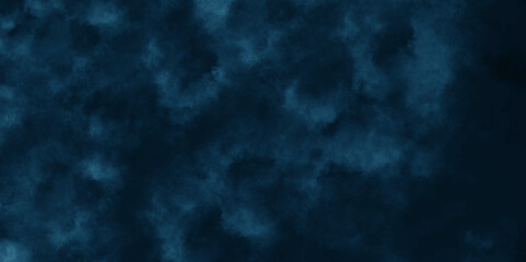 Abstract dark background grunge navy blue textrue. Blue stone grain background with copy space.  vintage paper background with a dark blue vignette. night space view blue smoke cloud textrue.
