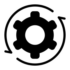 management glyph icon