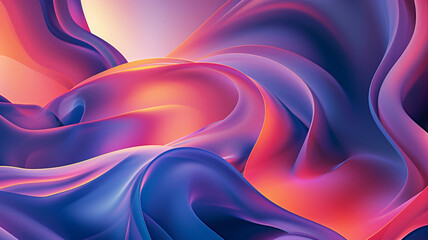 Abstract background of multi color waves