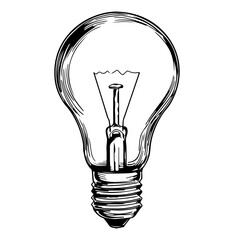 Vintage light bulb vector