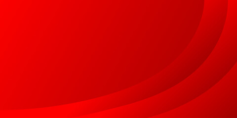 Minimal modern red gradient background with dynamic curve composition. Vector illustration