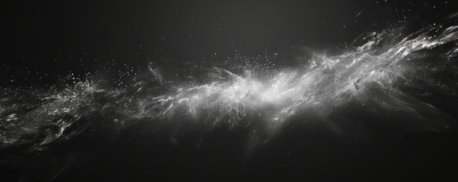 Celestial Dust Dance - Monochrome Artistry