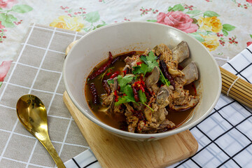 Tom Leng, Pork ribs thai spicy soup, Spicy Soup with Leng