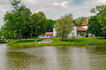 lake of medyka village at the border between Poland and Ukraine