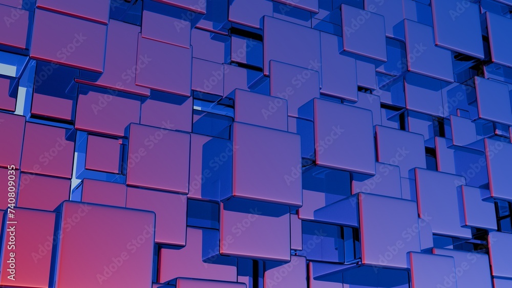 Poster an interpretation of quantum fluctuations, depicted as a dynamic, ever-changing 3d terrain....