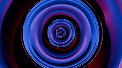 A digital rendering of an abstract lens, where fluid lines and transparent layers converge to create a captivating and ethereal optical illusion.