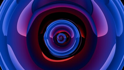 A digital rendering of an abstract lens, where fluid lines and transparent layers converge to create a captivating and ethereal optical illusion.