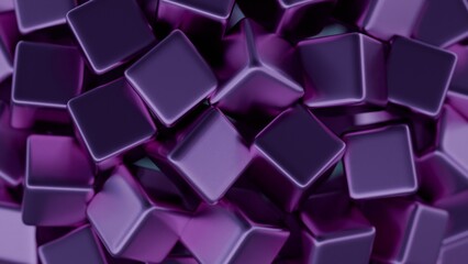 Obraz premium Abstract, minimalist blockchain data blocks with subtle shading.