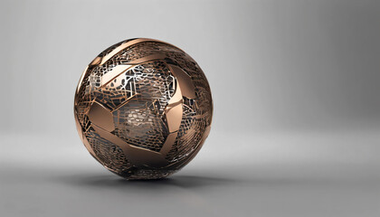 bronze soccer ball
