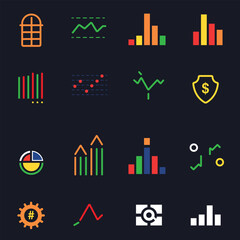 "Enhance financial visuals with investment and finance icons."