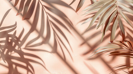 Elemento de design de sombra de folhas de palmeira - obrazy, fototapety, plakaty