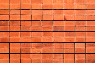 Red brick wall texture background, Ribeirao Preto, Sao Paulo, Brazil