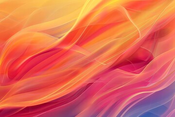 Abstract Colorful Wavy Lines Background. 