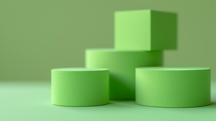 green and white boxes