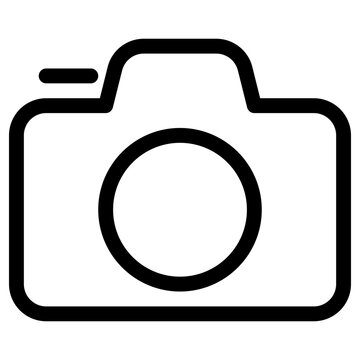 camera icon, simple vector design