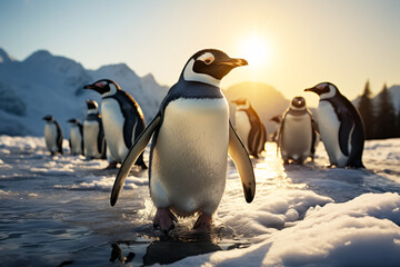 Frosty Fellowship Discover the Adorable Charm of penguins