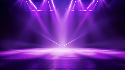 Fototapeta premium Stage background, modern dance stage lighting background, spotlight illuminates modern dance production stage