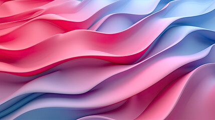 blue pink and red wavy curved background