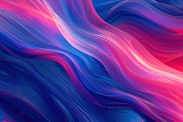 Naklejka premium blue pink and red wavy curved background