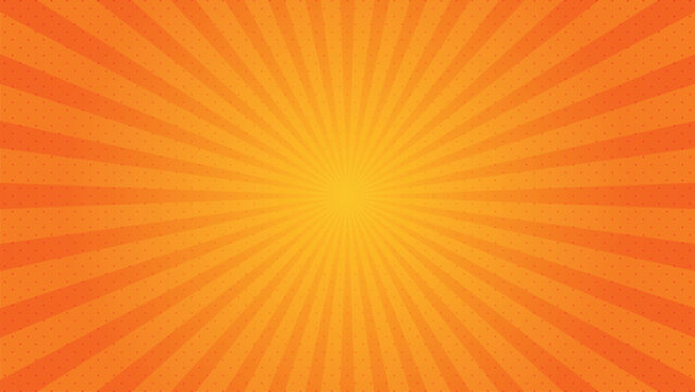orange light rays background
