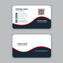 Modern and simple Business Card Template vector design of print