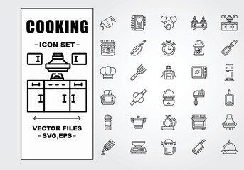 Cooking Set files - obrazy, fototapety, plakaty