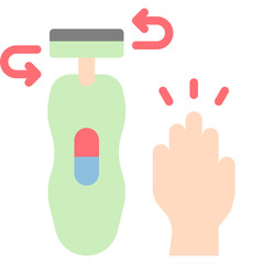 electricbaby, nail trimmer, nail clipper flat style icons