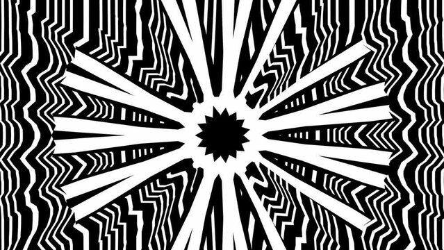Abstract background with black stripes.Seamless loop video.