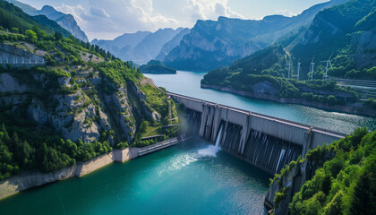Obraz na płótnie Canvas hydroelectric power plant