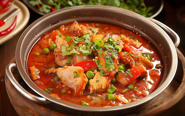 Gourmet Potato Stew,created with Generative AI tecnology.