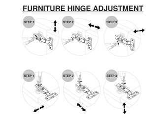 Flexible Furniture 180 Degree Hinge SVG File: Wide Angle Solution for Your Doors and Cabinets