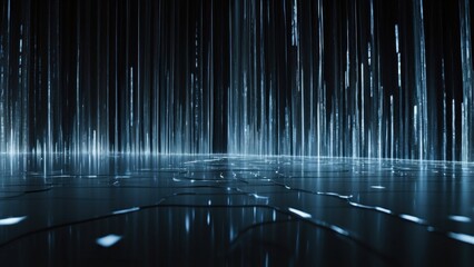 Digital backdrop illustrating the seamless flow of data in contemporary IT environments