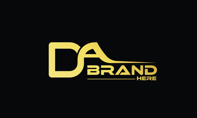  AD DA modern monogram and elegant logo design, Professional Letters Vector Icon Logo on background.