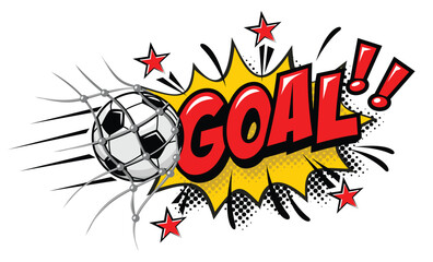 goal football soccer comic icon © Kiselov