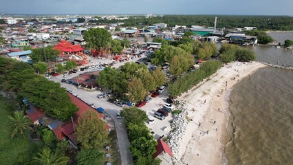 Fototapeta na wymiar Kuala Selangor, Malaysia - February 12 2024: The Coastal Village of Kuala Selangor