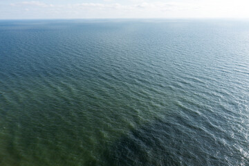 Baltic sea seascape. Aerial view