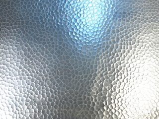 Hammered Aluminum Sheet - Embossed aluminum sheet Background with blue Spotlight