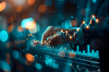 People Analyzing Financial Data Chart,  Trading Forex and Investing in Stock Markets