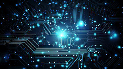 Obraz premium Motherboard digital chips, circuit board background