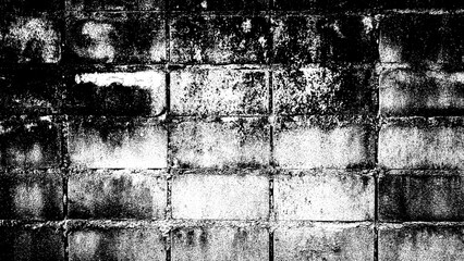 Vintage rough textured black and white image