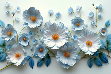 3d  flowers  nice wallpaper