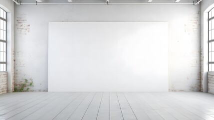 Obraz premium Abstract architecture with blank white wall.