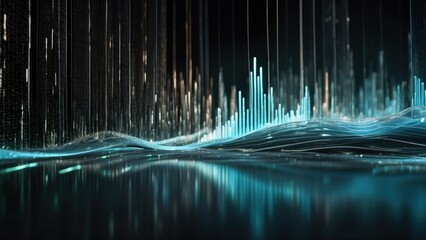 Digital backdrop illustrating the seamless flow of data in contemporary IT environments