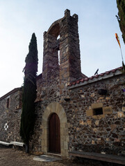 imagen de la ermita de santa Barbara en Anglès, Girona