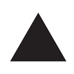 Fototapeta premium Triangle up arrow or pyramid flat vector icon for apps and websites