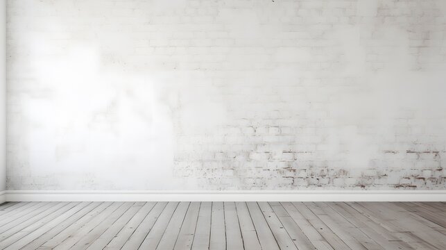 Abstract architecture with blank white wall.