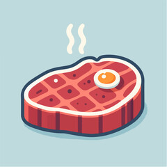 beef steak illustration