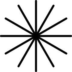 Shapes for swiss minimal style design. Trendy geometric postmodern primitive figures. Vector illustration contemporary stars or flowers.