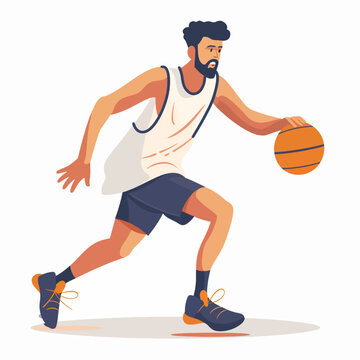 physical activity Single Person doing playing Basketball